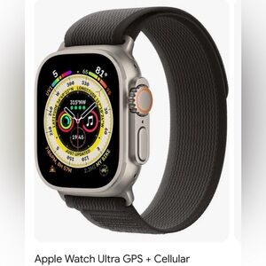 Apple Watch Ultra Titanium Case Black/Gray Trail Loop 49MM Size M/L